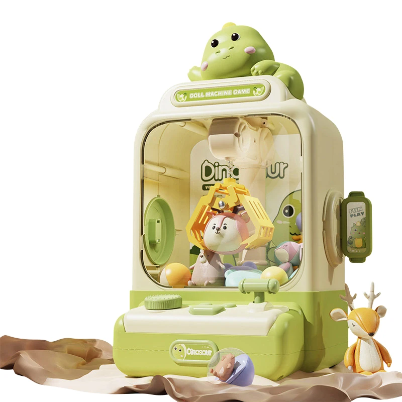 

STLF LEZA BABY Wholesale Dinosaur Claw Machine Electronic Automatic Arcade Game Mini Toy Gift Crane for Plush Toys Fun Gift for