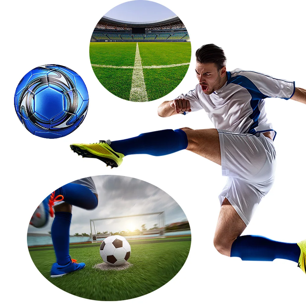 Size 5 Machine Stitched Football Waterproof Seamless Soccer Ball PVC Inflatable Sports Ball for Sports Match Game