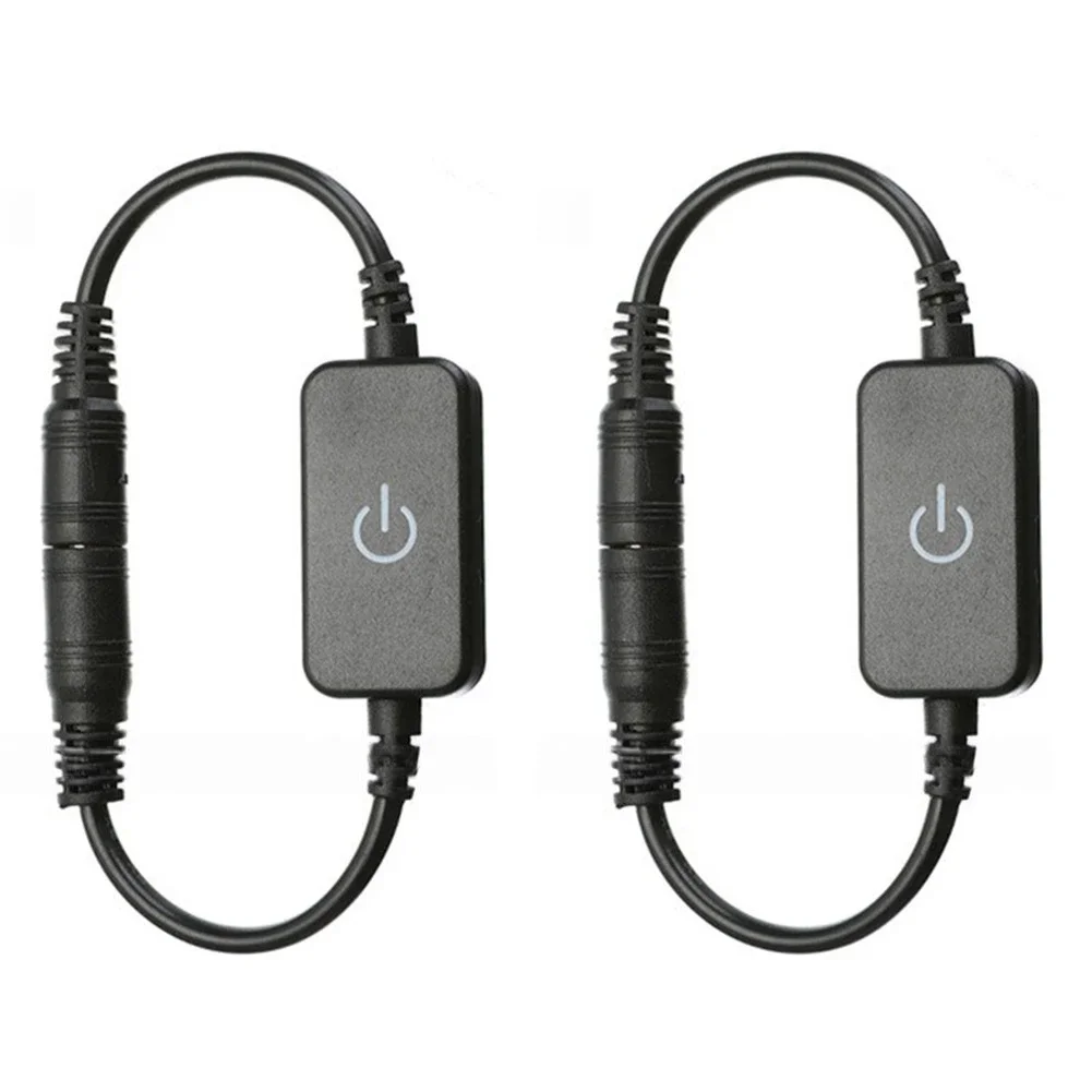 

Adjustable Brightness Inline Dimmer Two Pack of Touch Controlled LED Strip Dimming Solutions for DC Applications