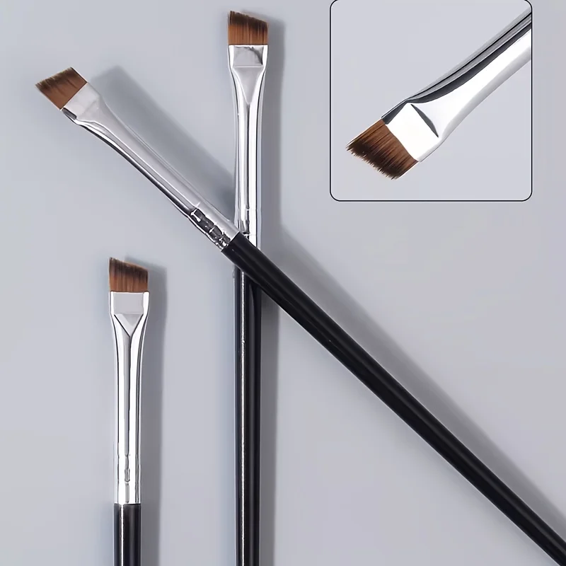 Angled Eyebrow Brush, Precision Makeup Tool for Eyeliner and Brow Contouring, Professional Makeup Brush