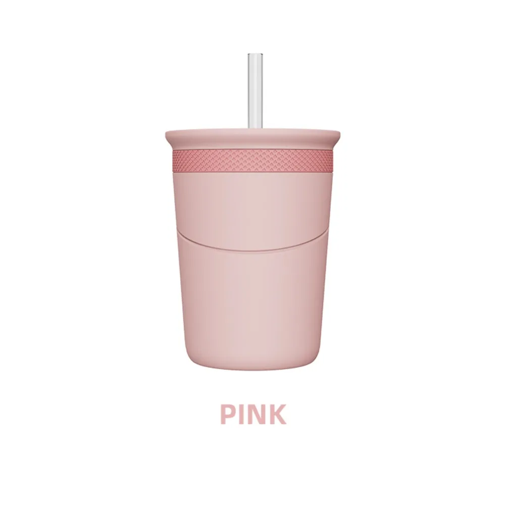 Silicone Ice Cube Mold Cup Quick Freeze Blue Purple Pink Stainless Steel Cup with Lid Multifunctional Dust-Proof Cold Drink Cup