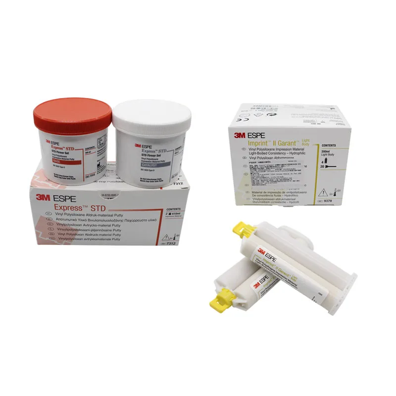 

Dental Material 3m Gun Hybrid Silicone Rubber Impression Light Body Dental Restoration Initial Mold Material Heavy Body
