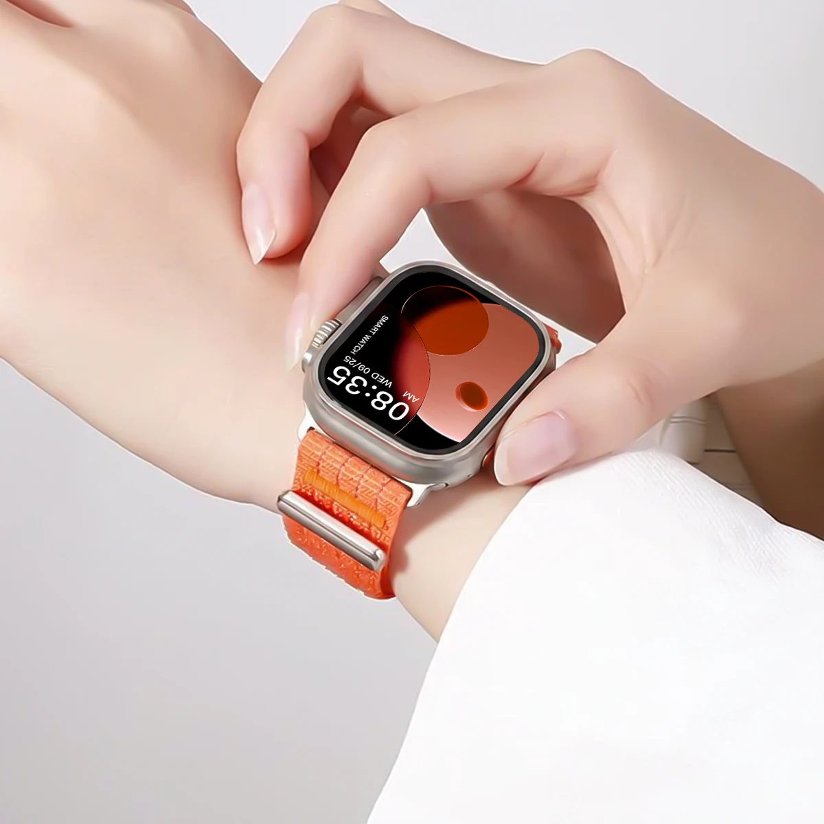 Nylon Sport Strap For Apple Watch Band 49mm Loop Bracelet for iWatch S12 11 10 9 8 7 6 5 4 3 Se Ultra4 46mm 45 38mm 44mm 41 42mm
