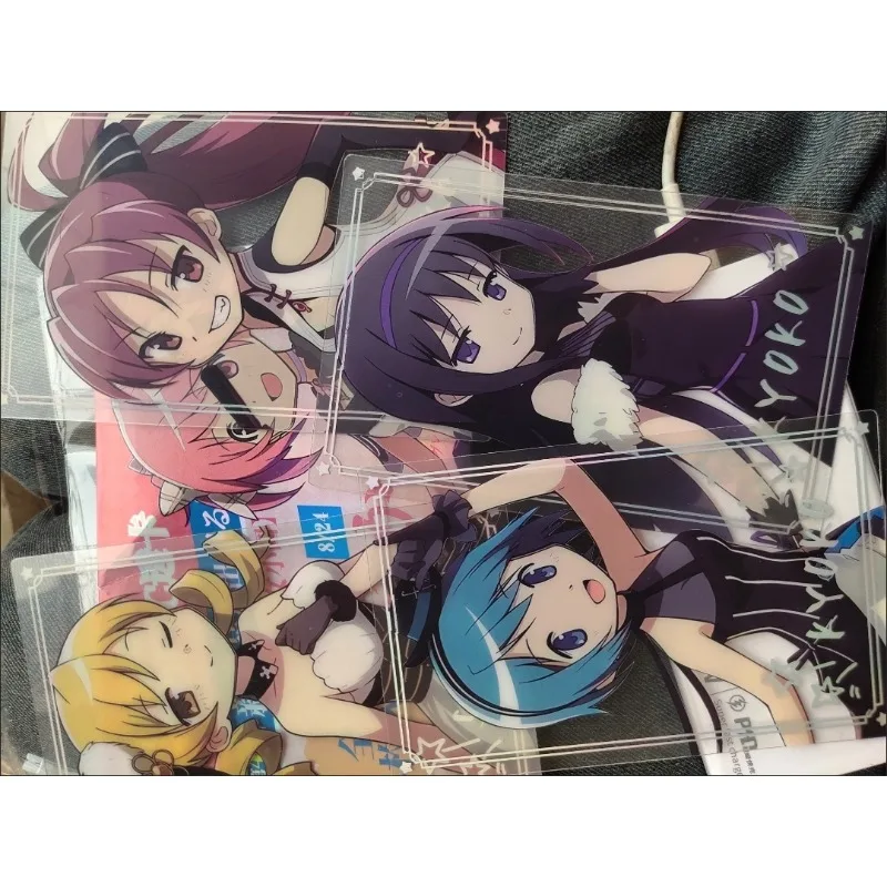4Pcs/Set New Anime Three-Inch Photo Props Diy Cartoon Pvc Transparent Card Collection Card Kids Gift