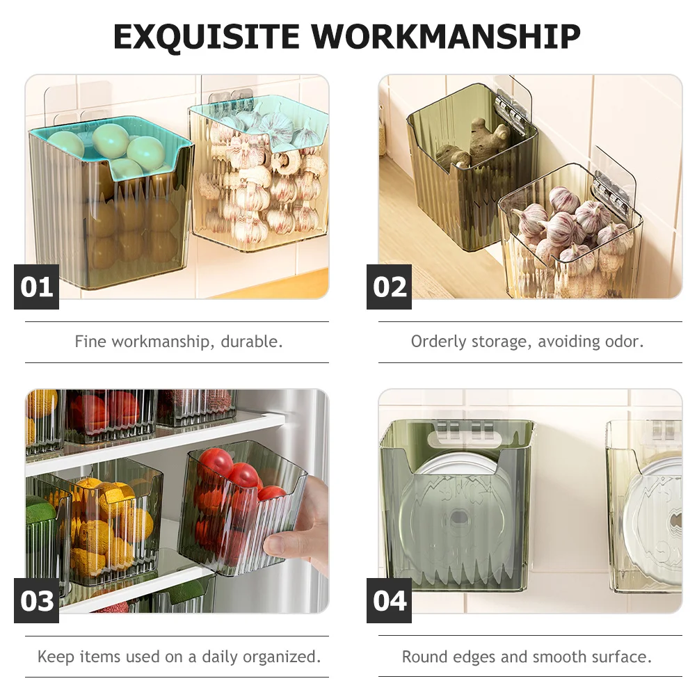 

2Pcs Kitchen Storage Box Clear Refrigerator Organizer for Fridge Fresh Food Preservation Vegetable Container Large Capacity Bpa