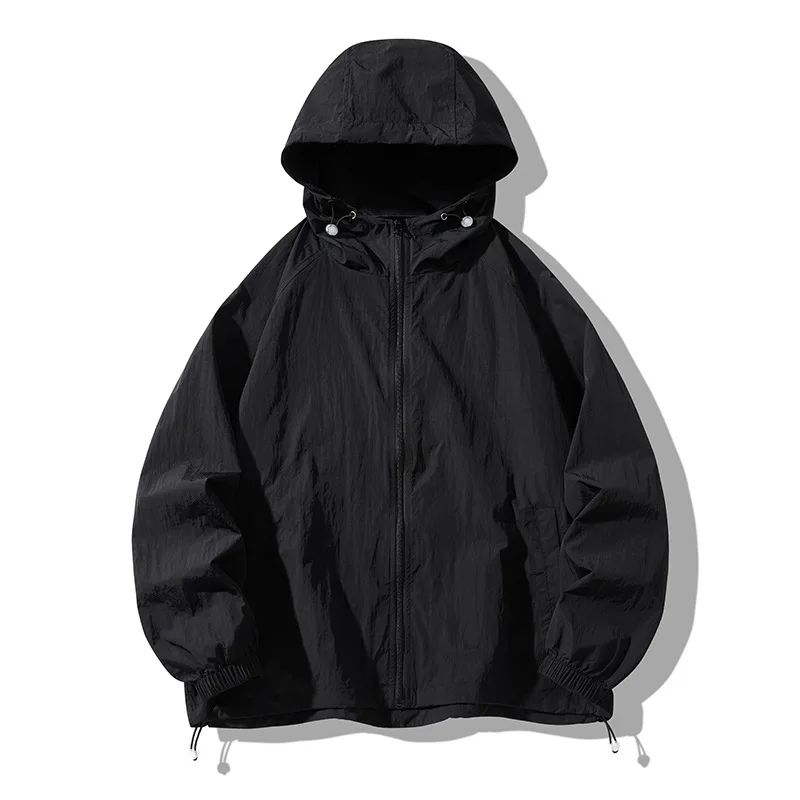 UPF50+ Ice Silk Sun Protection Hoodie Unisex 2026 New Breathable Nylon Fabric Outdoor Fishing Hiking Sun jackets