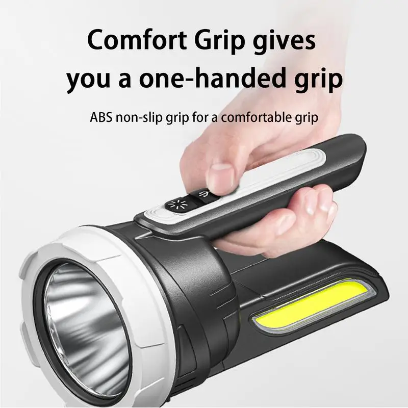 Super Bright Powerful LED Torch Light Multi Modes Camping Light Rechargeable Bright Flashlight Rotation Adjustment Super Bright