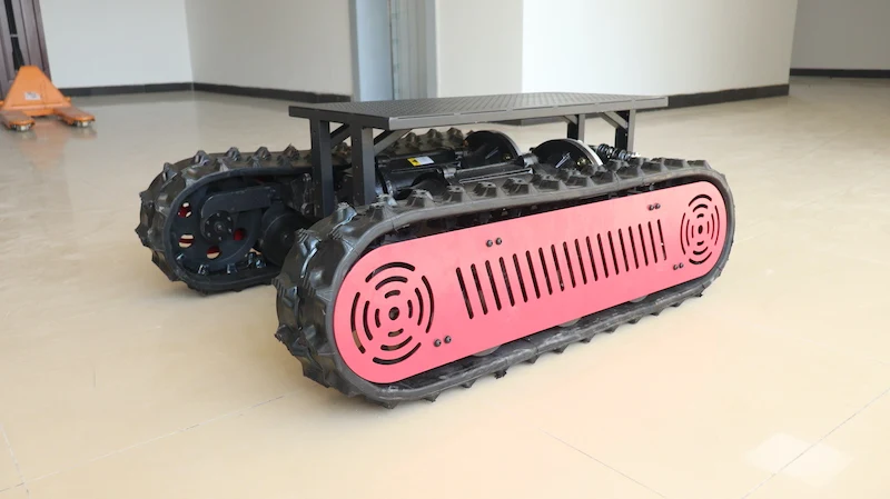 Underwater IP68 Robot Chassis with Cable Winder Control for Large Pipeline Crawler Tracks Underwater