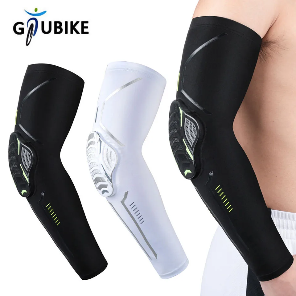 GTUBIKE 1 PCS Elastic Basketball Elbow and Arm Protectors Running and Cycling Sports Shock-absorbing Honeycomb Elbow Protectors