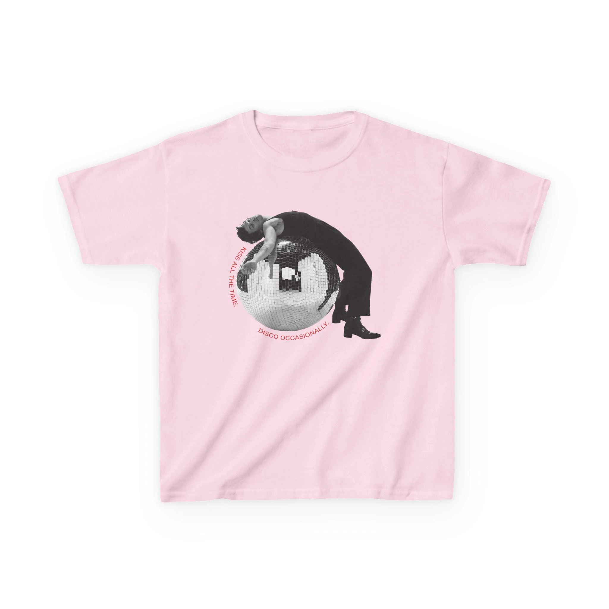 Harry Styles Kiss All The Time Disco Occasioneel Disco Ball T-shirt Dames Heren Oversized Streetwear Y2K HS Tour Grafische T-shirts