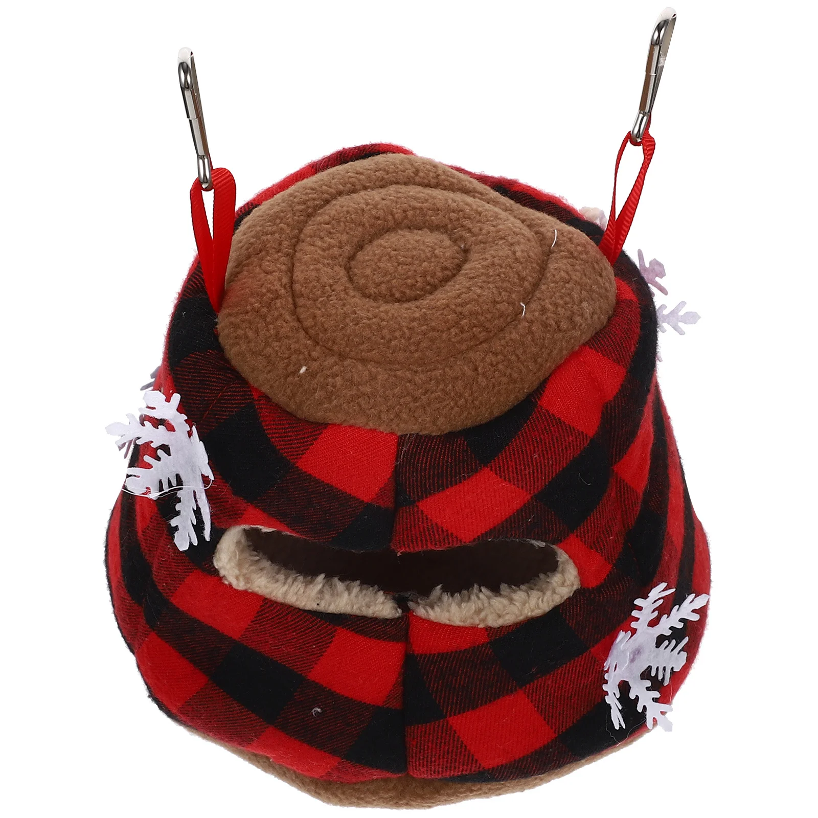 

Christmas Style Hanging Hamster Hideout Snow Cotton Warm Cage Bed Small Animal Hammock Guinea Pig Parrot Guinea Pig Hideout