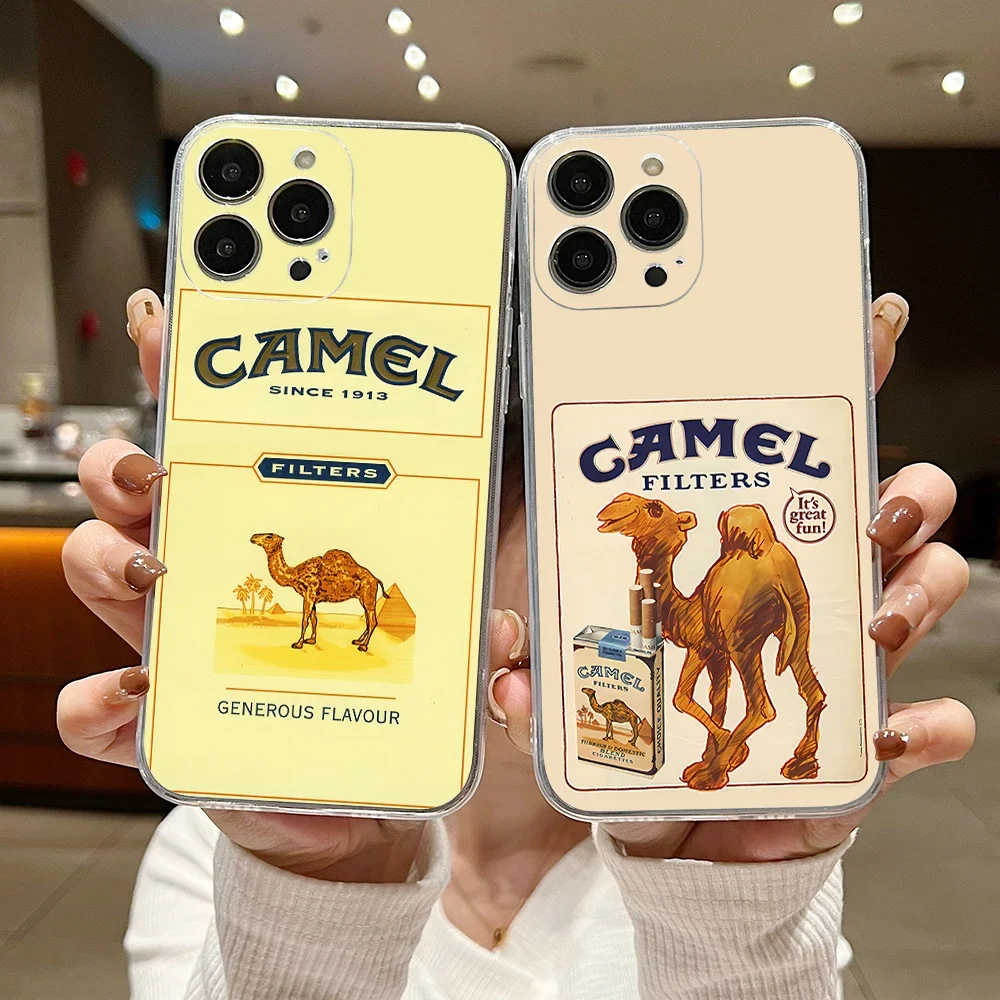 13 Cigarette Brand Camel Phone Case For iphone 15 14 13 12 11 XS Pro Max Mini X XR 7 8 Plus SE20 Soft Silicone Transparent Capa