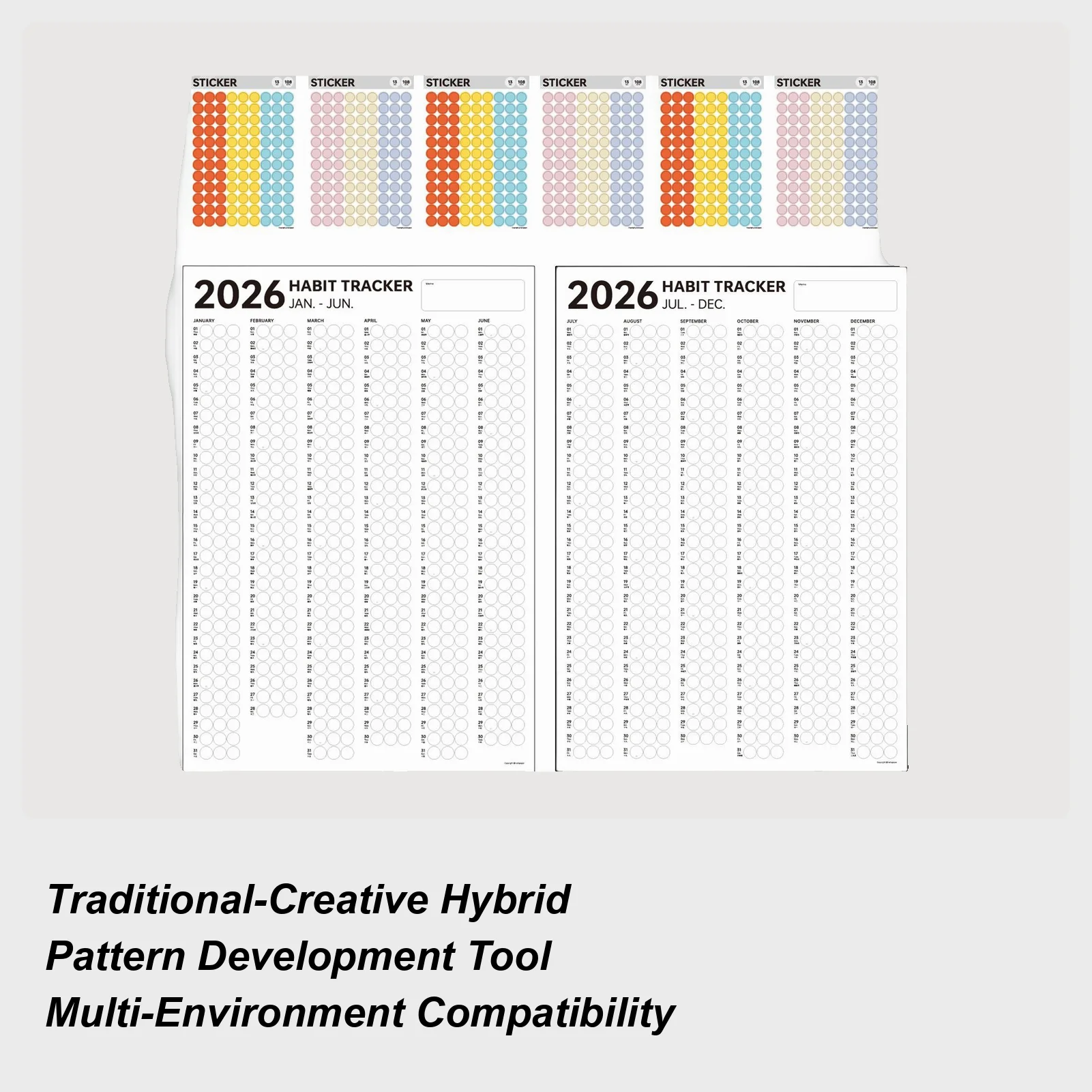 2026 Habit Tracker Calendar Boost Productivity Motivation Tool 12 Monthly Habit Tracker Journal for Women Men Kids Children