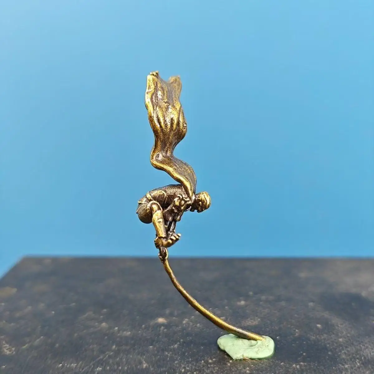Sun Wukong Model Miniature Landscape Artificial Hill Bonsai Fish Tank Decorative Figure Brass Ornament