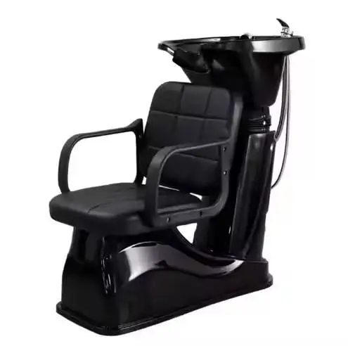 Modern Design Salon Furniture Synthetic Leather Standing Shampoo Chair with Massage Features for Beauty Barber K