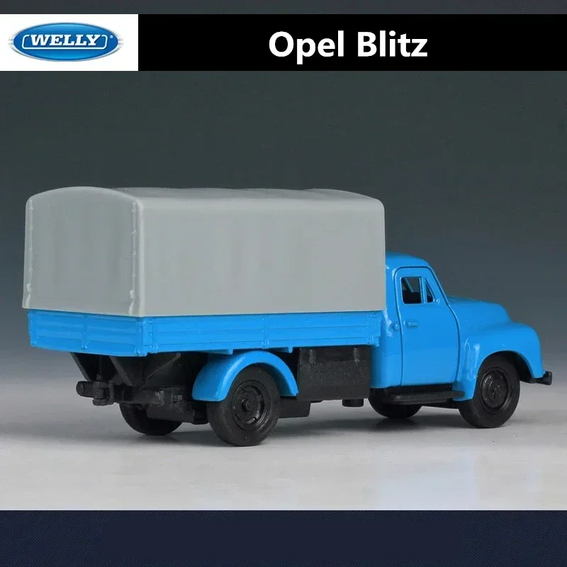 WELLY 1:36 1952 Opel Blitz Truck Alloy Car Model Diecast Metal Toy Vehicles Car Model High Simulation Collection Childrens Gifts