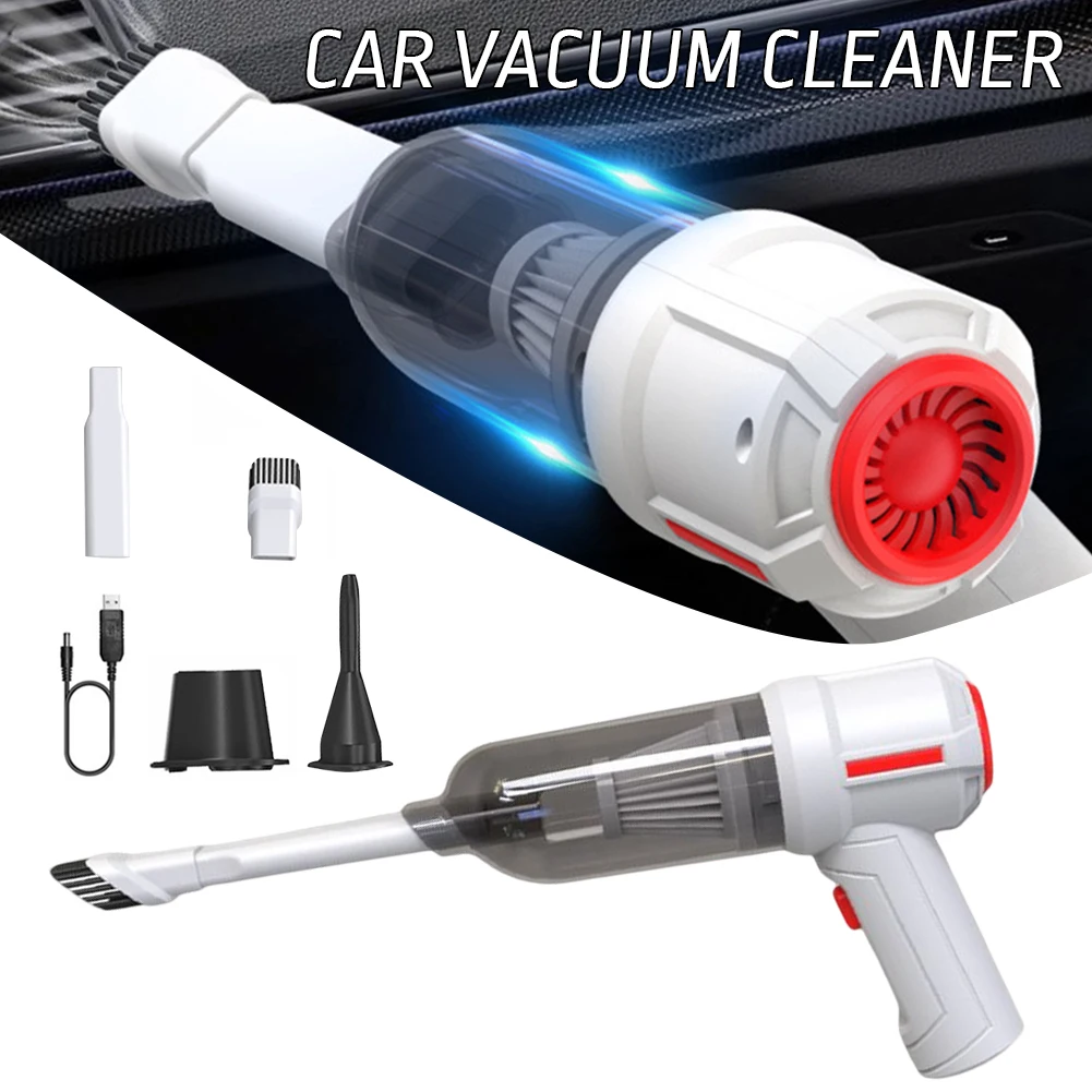 

Wireless Handheld Car Vacuum Cleaner Strong Suction Usb Rechargeable Mini 9000pa Powerful Air Duster Home Appliance