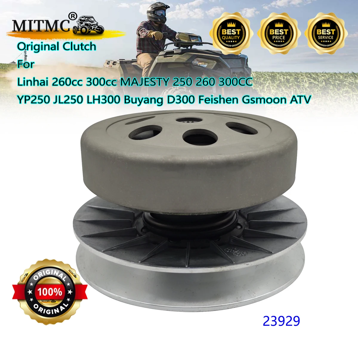 

Оригинальное сцепление для Linhai 260cc 300cc MAJESTY 250 260 300CC YP250 JL250 LH300 Buyang D300 Feishen Gsmoon ATV Quad 23929