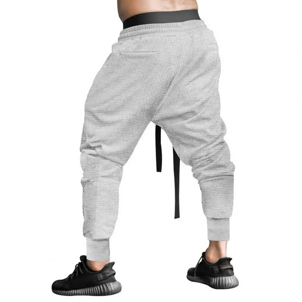 Men Spring Sweatpants Men's Loose Harem Pants with Drawstring Waist Ankle Bands for Wear Sports Activities Men Casual Pants