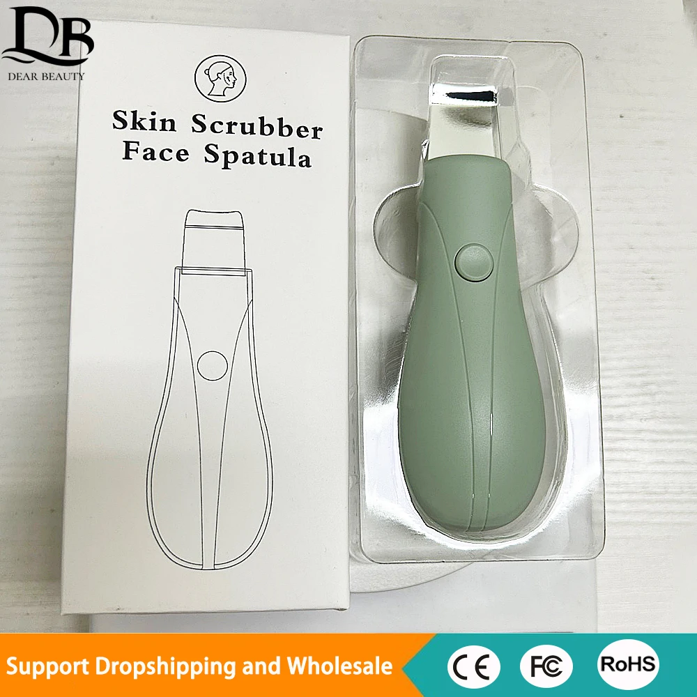 にきび除去顔へら鼻白ニキビにきびツール手動抽出振動顔スキンスクラバーフェイススクレーパーフェイシャル D