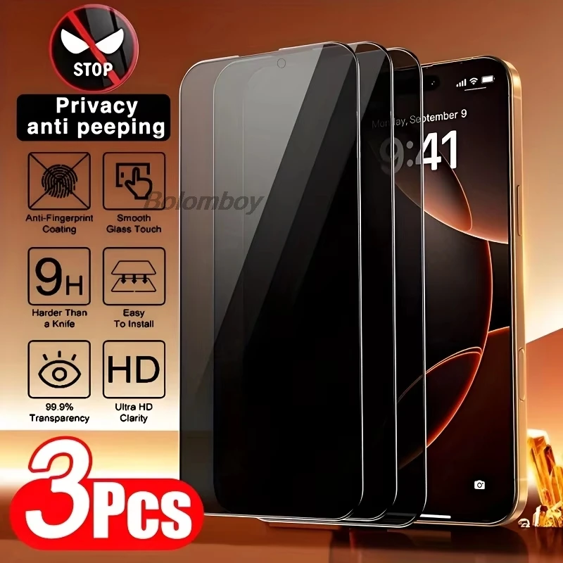 1-3Pcs ESD Privacy Screen Protector Tempered Glass For Samsung S26 S25 Ultra S24 S23 S21 Plus S20 FE S26 Plus S26+ Anti Spy Film
