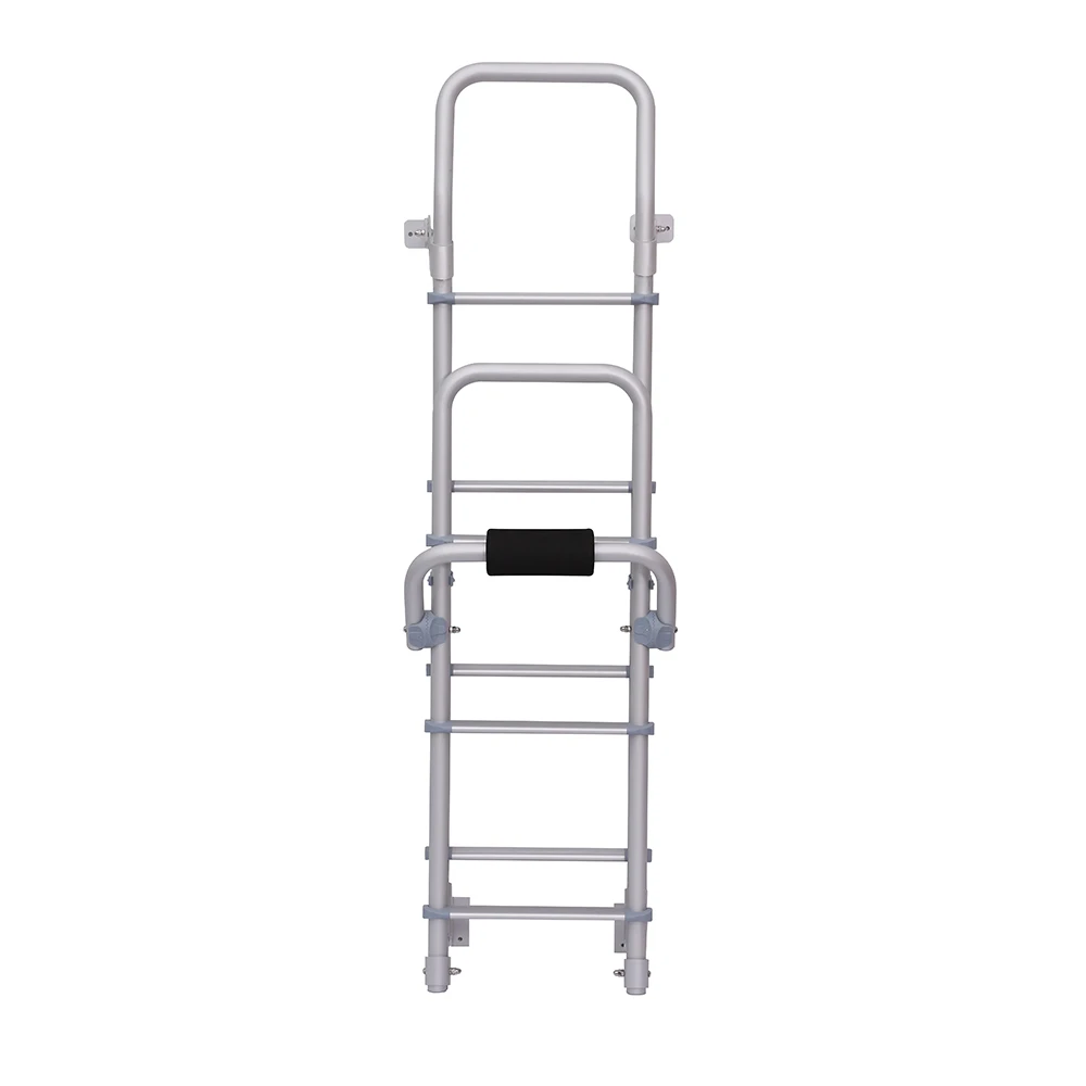 Anodized Aluminum Foldable Rear Ladder for Motorhome Camper Van Low Medium High Roof Access Climbing Tool for Trailer Pro