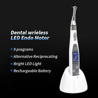 Dental LED Endo Motor Smart 9 Programs with LED Lamp and 16:1 Reduction Contra Angle Endodontic Instrument