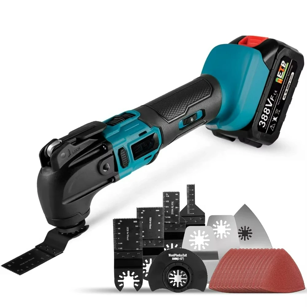 Brushless Oscillating Multi-Tool Electric Saw Trimmer Shovel Cutting Polishing Woodworking Tool For 18V Battery