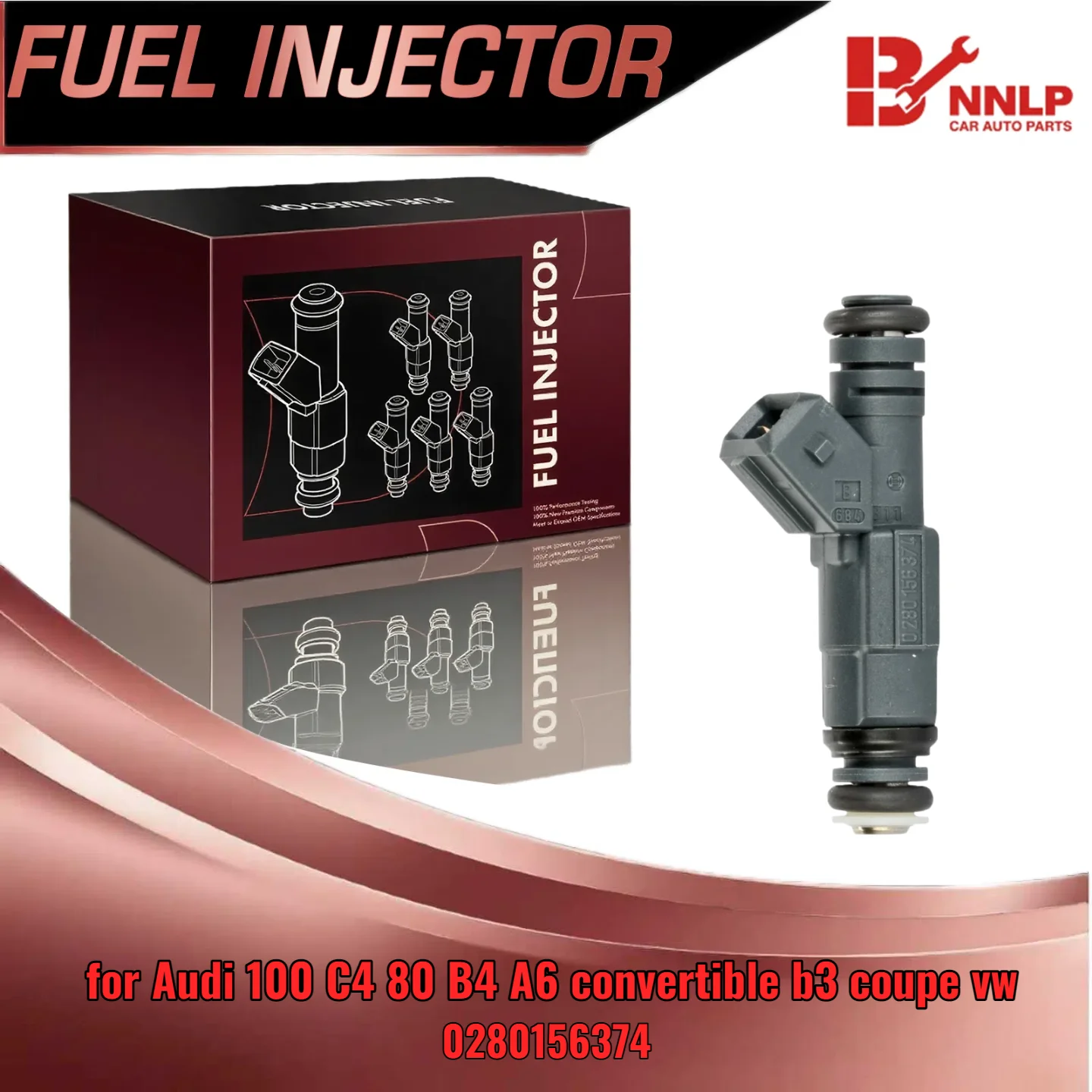 

For Audi 100 C4 For VW B3 B4 A6 Cabriolet Injector 0280156374