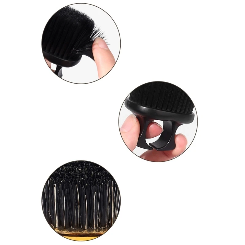 Hairdresser Dust Brush Anti Static Beard Comb Salon Hair Sweep Brushes Shaving Facial Men Mustache Brush Cleaning Tool