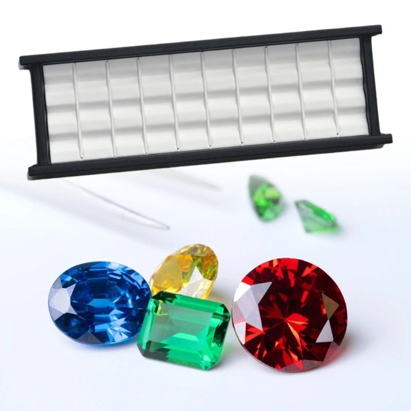  Stylish Travel Friendly Holder Box Set With 8 Slots For Secure Storage Of Stones And Fine Jewelry