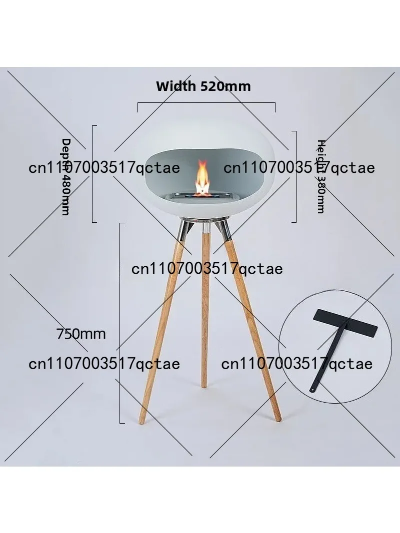 Flame Alcohol Fireplace True Fire Villa Homestay Decoration Home Living Room Heating Heater Modern Designer Decoration