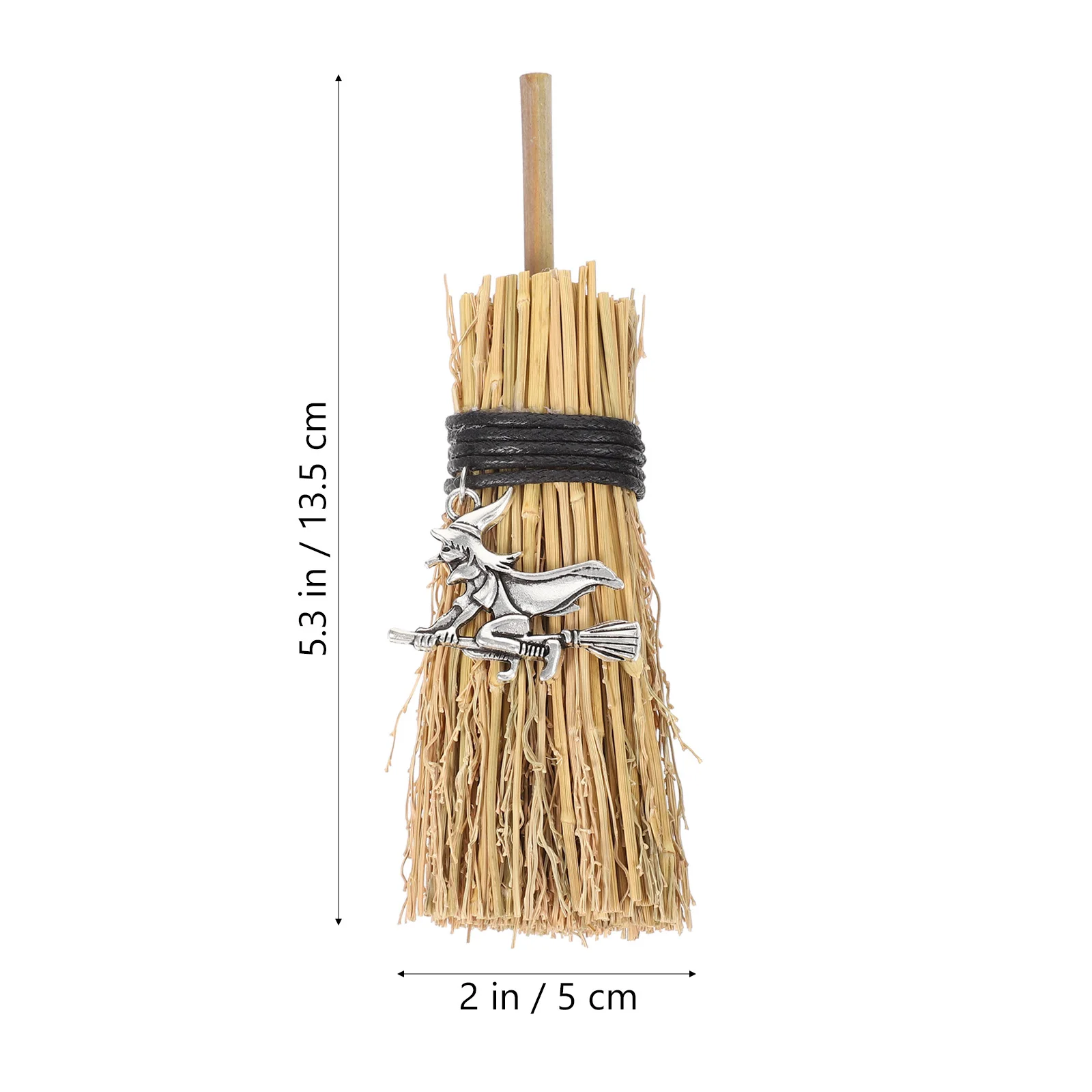 Mini balai de sorcière pour Halloween, 1 pièce, accessoire de décoration de fête, accessoire Photo suspendu, ornement, fourniture de fête, fourniture de bal de Costume