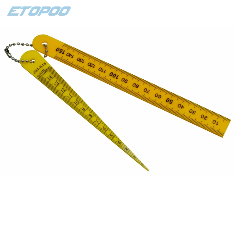 2pcs/set PMMA 1-15mm Plastic Toper Weld Gage KCS1-15 Plastic Taper Gauge Gap Gauge Feeler Gauge Tools