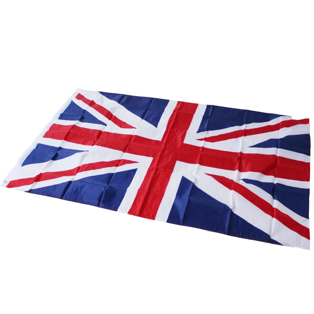 90Cmx150Cm British Flag Union Jack Polyester Uk Flag Fade Resistant Durable Outdoor Indoor Festival Decoration Banner
