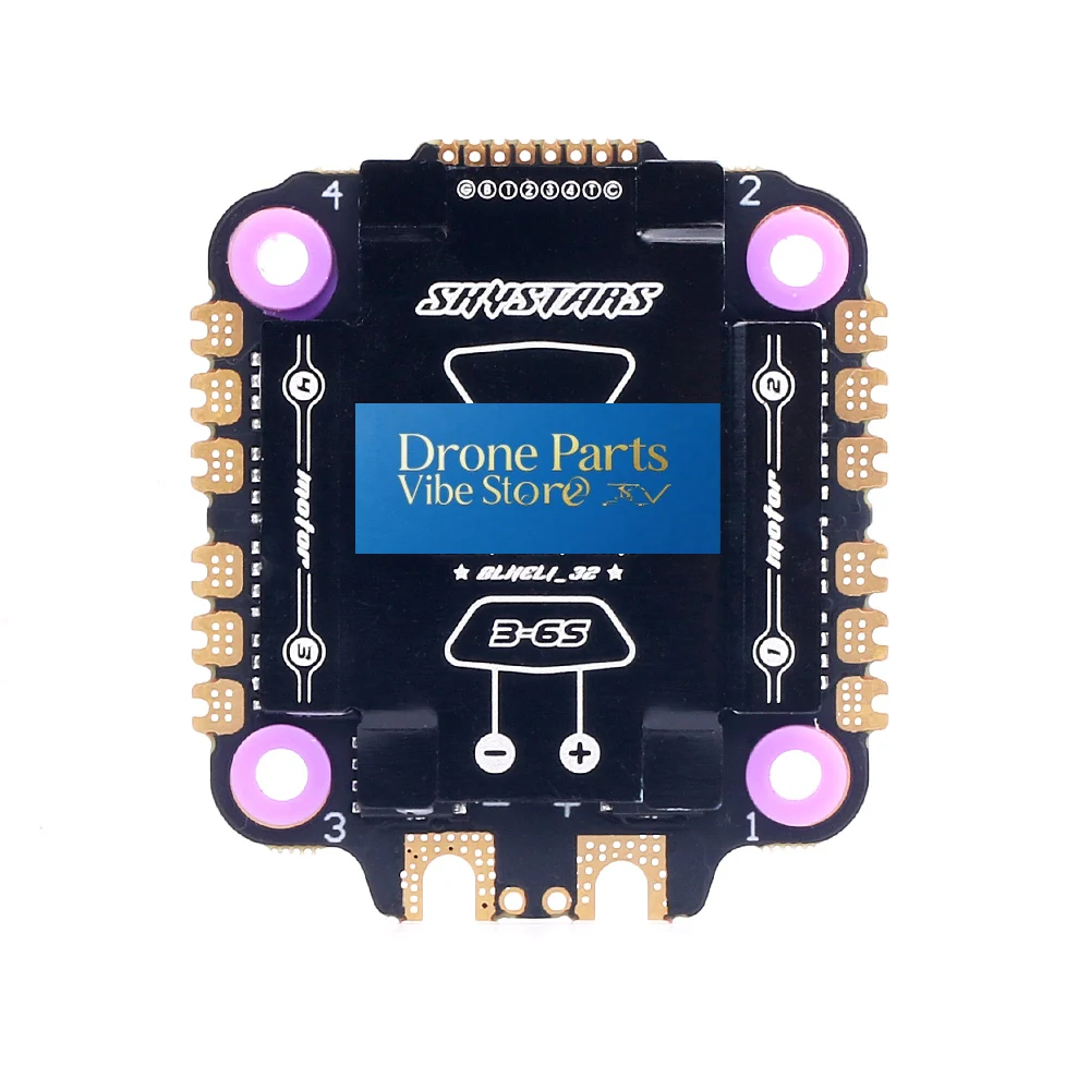 DronePSkystars KO60 60A 4in1 ESC AM32 128K 3-6S DShot600 Support Multishot 30.5x30.5mm Mount,FPV ESC For FPV Racing Drone