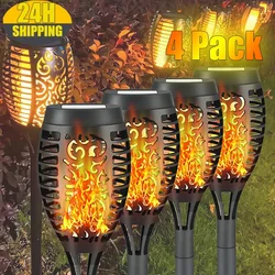 /1pcs Solar leuchten Flammen fackel flackern des Licht wasserdichte Garten dekoration Rasen im Freien Tiki LED Weg Hof Terrasse Stehlampe