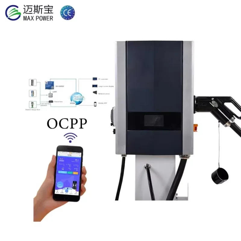 OCPP1.6 Wifi 7KW Dc Ccs Ocpp Electric Vehicles Charger Ev Fast Charger Wallbox Wall-Mounted Ev Charger Station