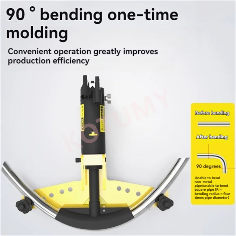 

6T Hydraulic Pipe Bender Manual Pipe Bending Machine Galvanized Pipe Iron Tube Steel Pipe Bending Tool for 13-34mm