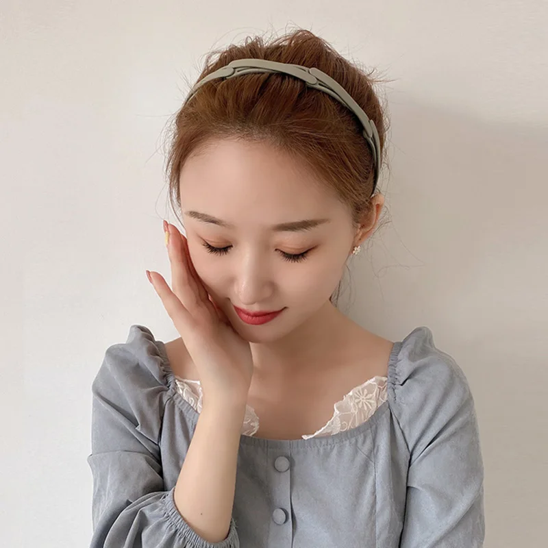 عصابة شعر قابلة للطي للنساء، بسيطة غير قابلة للانزلاق، عصابة رأس عصرية للفتيات