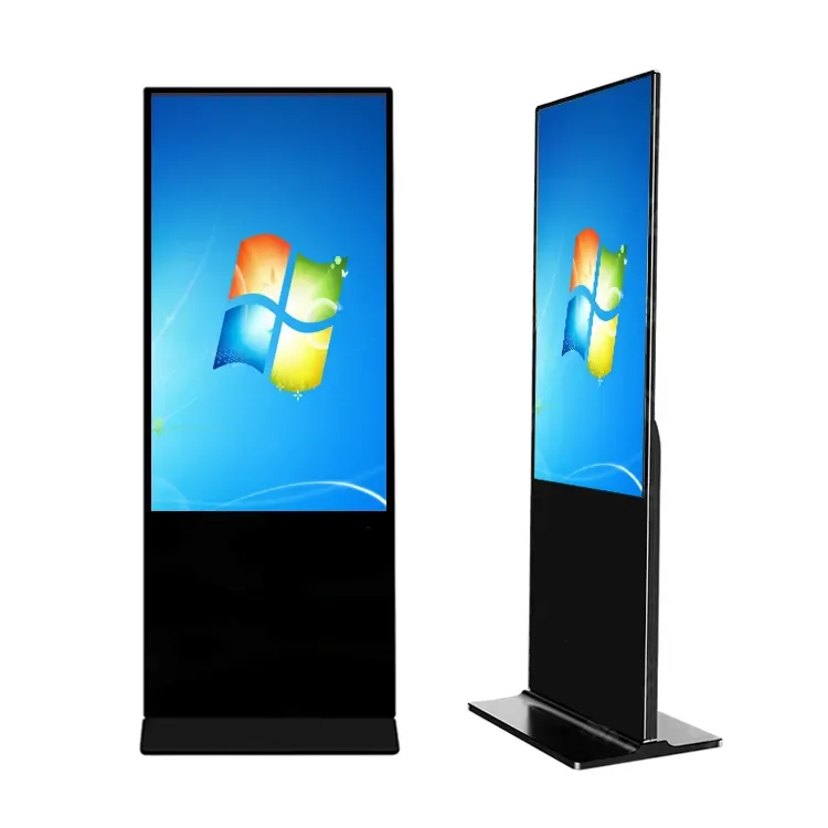 2022 Hot Selling Good Price High Brightness Mobile Lcd Advertising Display Screen 55 Inch Indoor Floor Standing Digital Signage