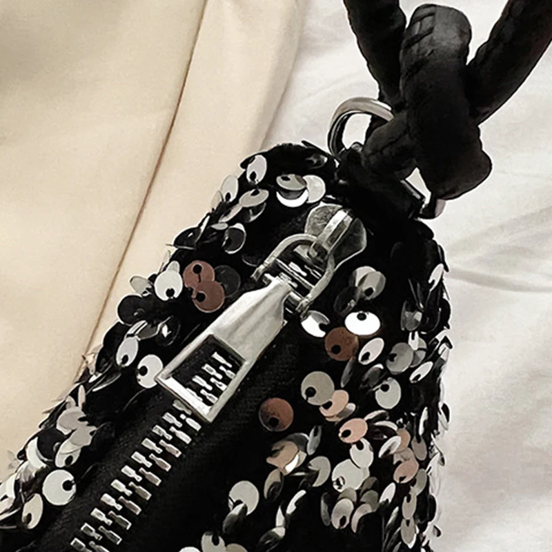 Female Crossbody Shoulder Bag Fashion Sequined Women\'s Square Bag Handbags Tote Purse Chain Messenger Bag Lady Handbag