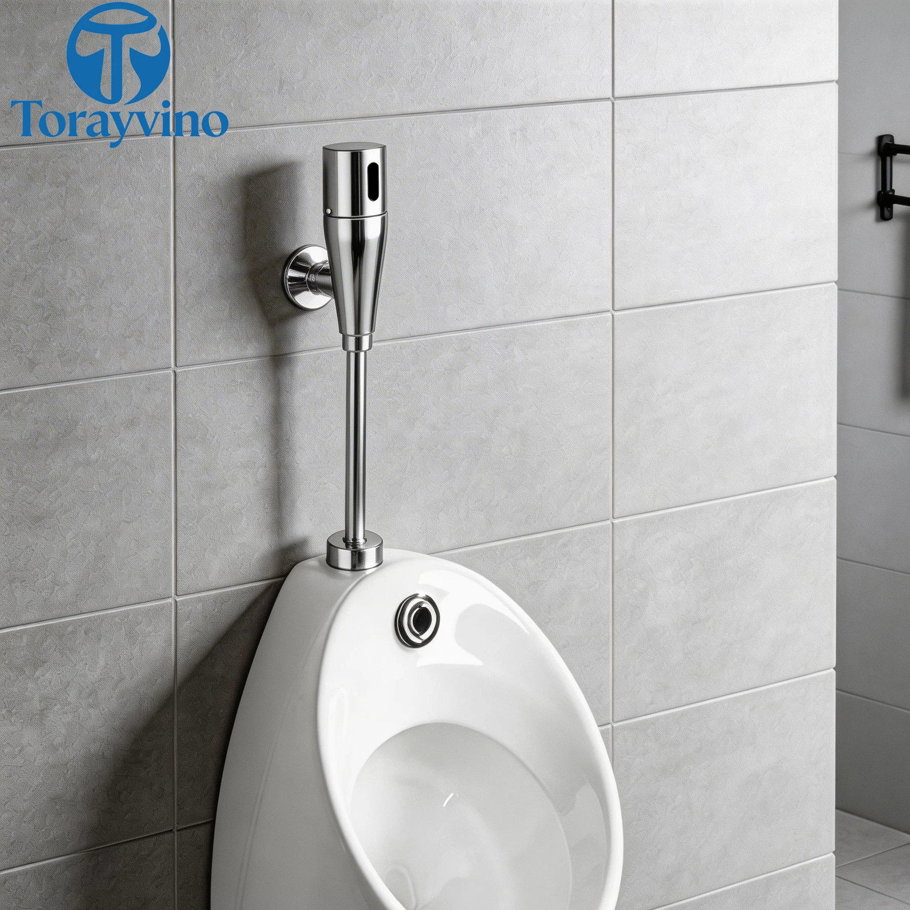 

Toratvino Bathroom Exposed Urinal Sensor Flush Valve Automatic Infrared Sensor Urinal Flusher Touchless Urinal Flushing System