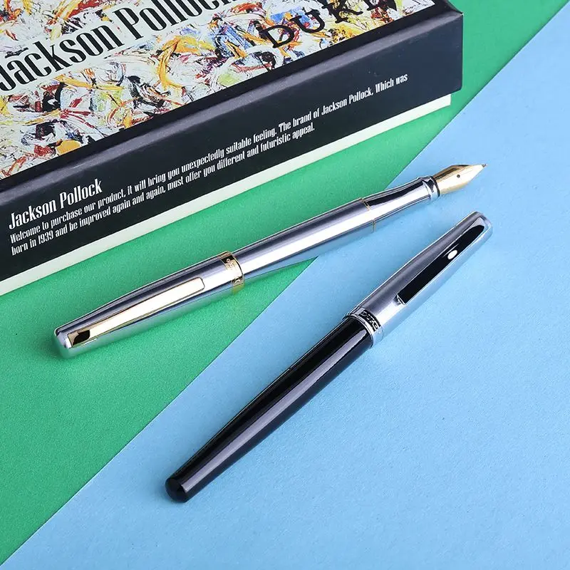 

DUKE Vintage Art Pen Tip Silver Fountain Pen Bent Curved 0.7mm Ink Practice Calligraphy Pens School Supplies 2026 Stationery