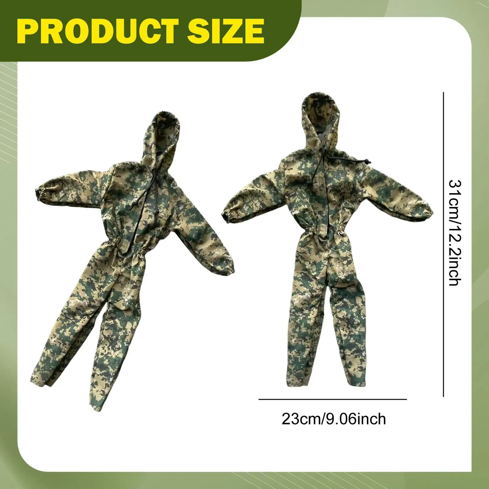 1:6 actiefiguur kleding soldaat jumpsuit uniform, mode, trendy, miniatuurkleding, poppenkostuum aankleden voor 12 inch mannelijk