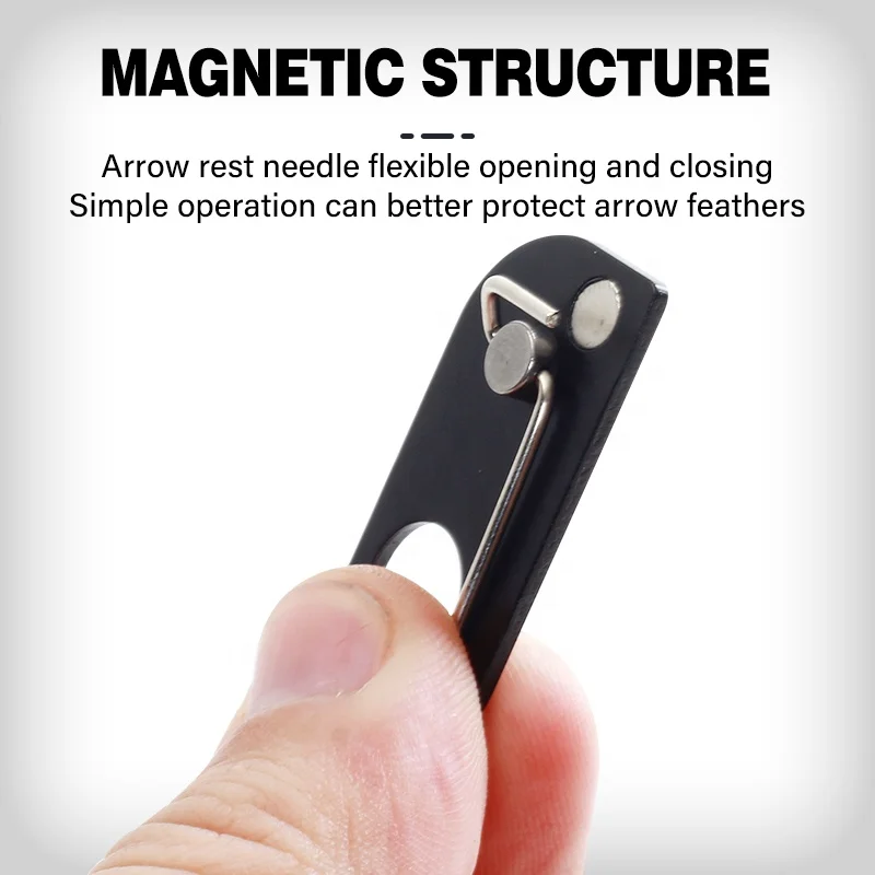 Recurve Bow Arrow Rest Archery Takedown Barebow Longbow Aluminum Alloy Target Hunting Magnetic Recirve Bows Accessories