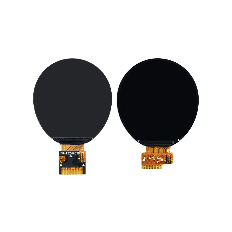 1.32 นิ้ว TFT LCD รอบจอแสดงผล IPS 360x360 ความละเอียด GC9C01 Driver MIPI Interface/QSPI อินเทอร์เฟซ 12Pin