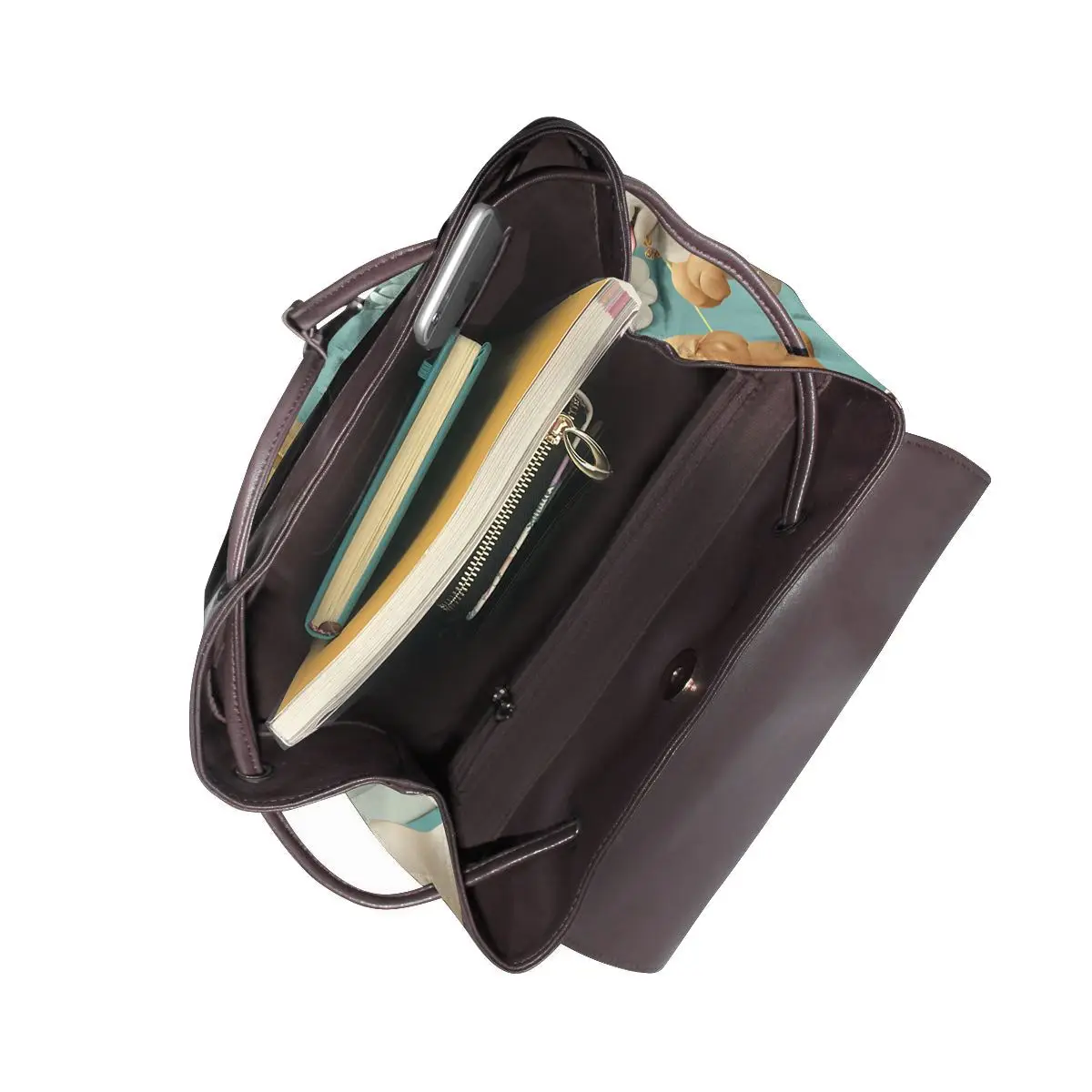 풍선 위의 강아지 3D 패턴 새로운 핫 여성용 배낭 디자이너 고품질 가죽 심플 패션 대용량 배낭