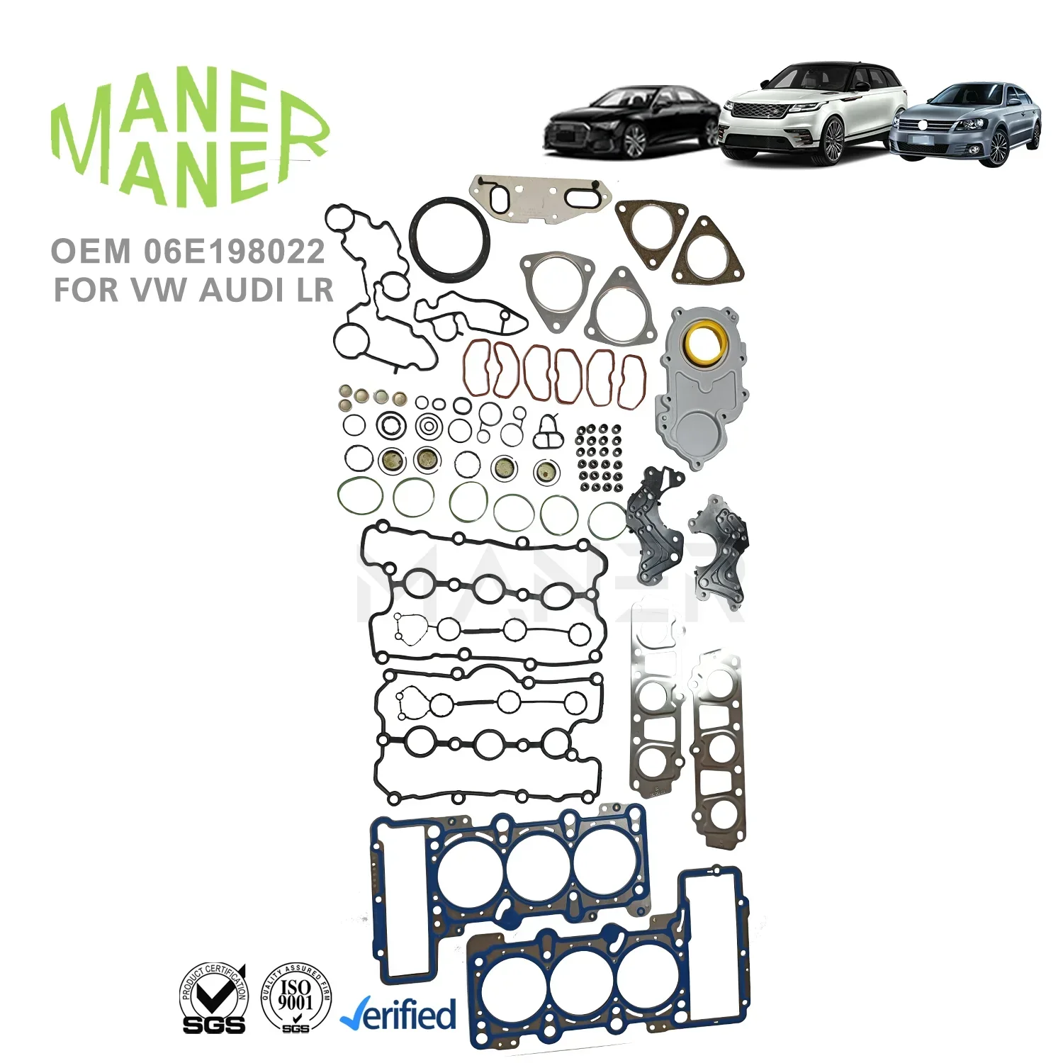 2026/MANER Auto engine System 06E198022 06E103149M 06E103148AS genuine Engine gasket kit for VW  2.8
