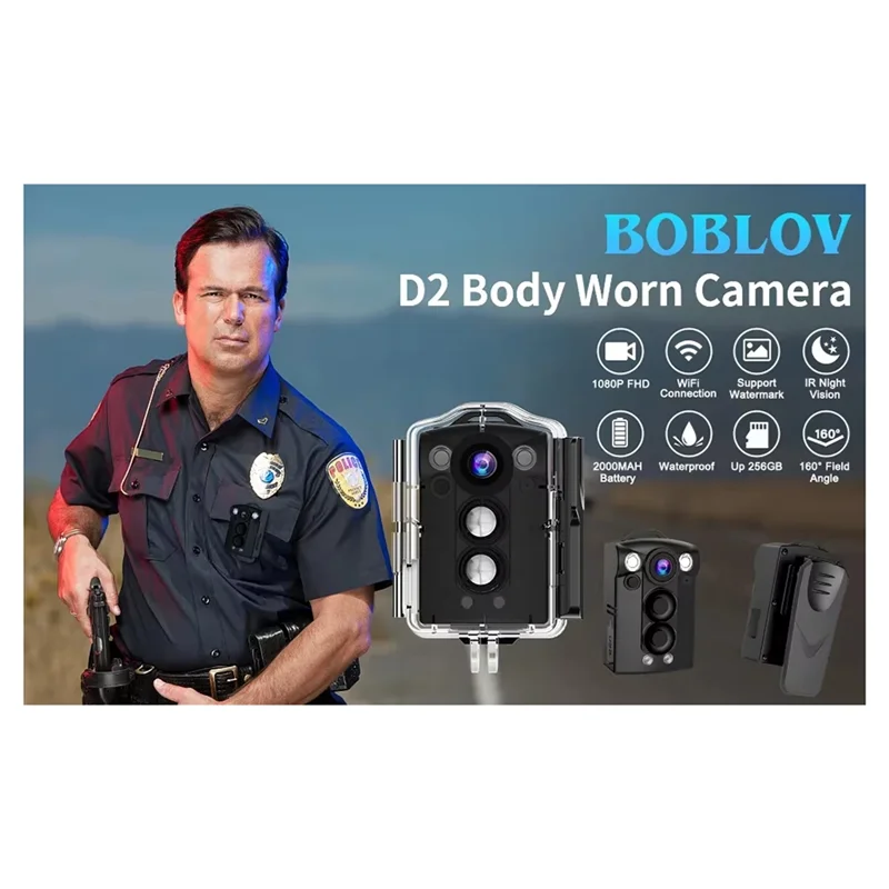 AAAEL-caméra corporelle numérique Vision nocturne petite caméra d'action caméscope Bodycam étanche